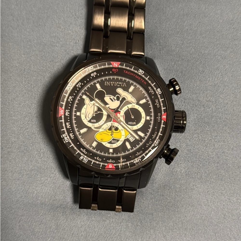 Limited Edition Invicta Men's Black Mickey Mouse Watch